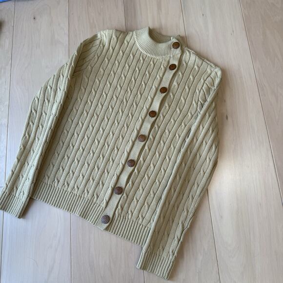 Lauren Ralph Lauren Cable Knit Sweater Women's Small Khaki - Picture 9 of 9